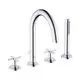 KLUDI-NOVA-FONTE-4Loch-Wannenarmatur-CLASSIC-chrom-204250520 gallery number 1